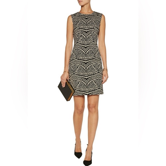 New without tag- Diane von Furstenberg Pentra Texture Seamless Dress Blk - Picture 1 of 9